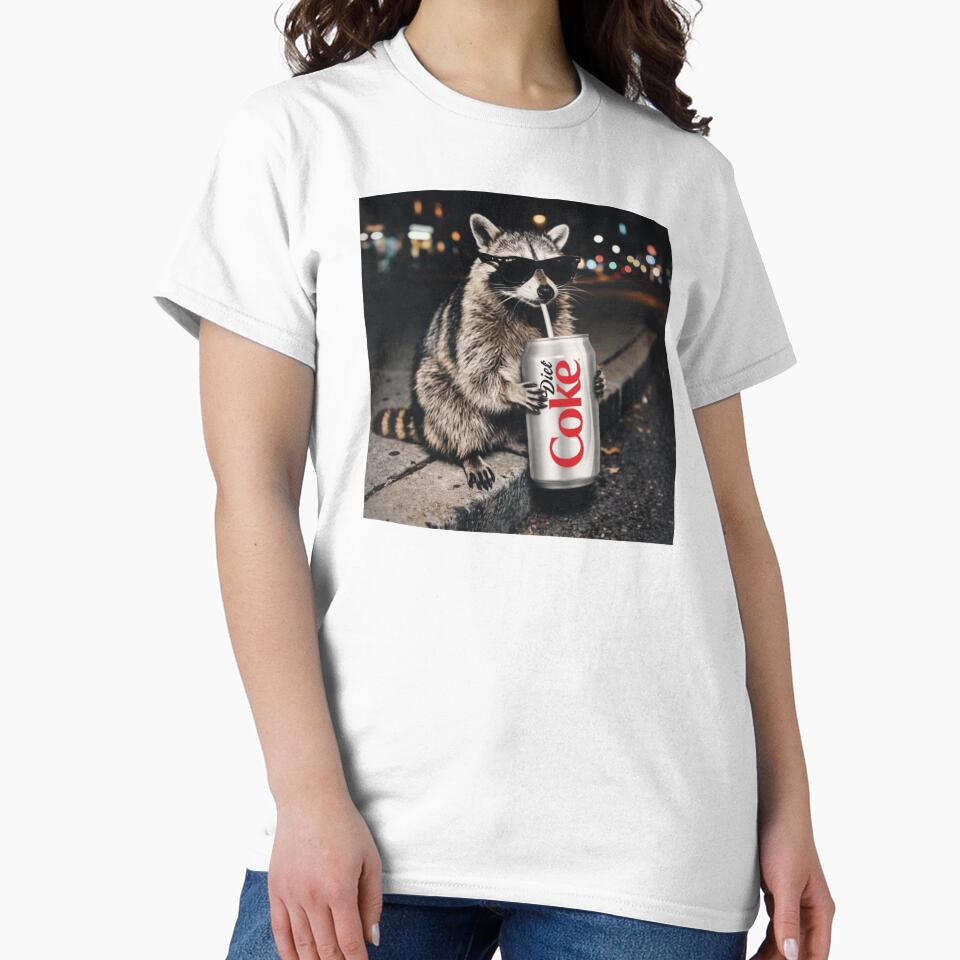 Funny Raccoon Drinking Diet Coke, Funny Meme Raccoons by Vonravenn