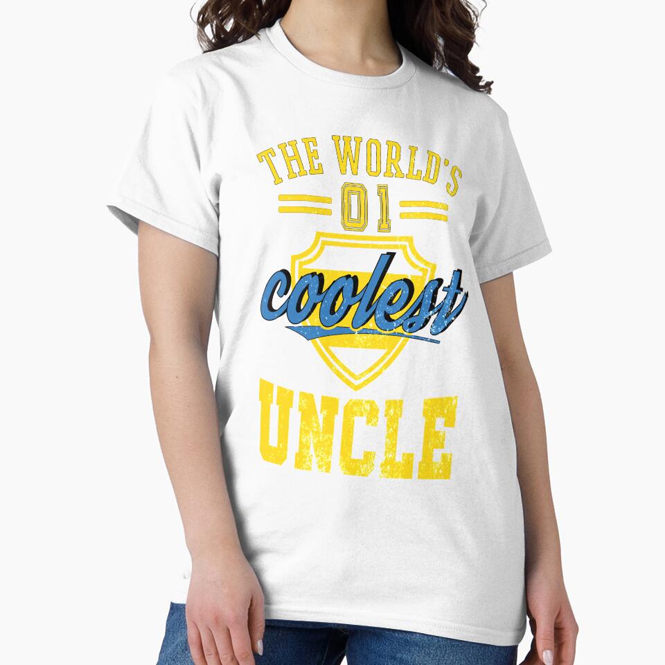 The World's Coolest Uncle | Best Uncle | Funny Gift For Uncles by JooArtPrints  ★★★★★