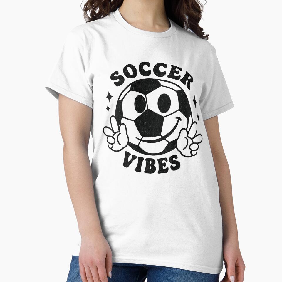Soccer Vibes Retro Smiley Design by haitrieuic96