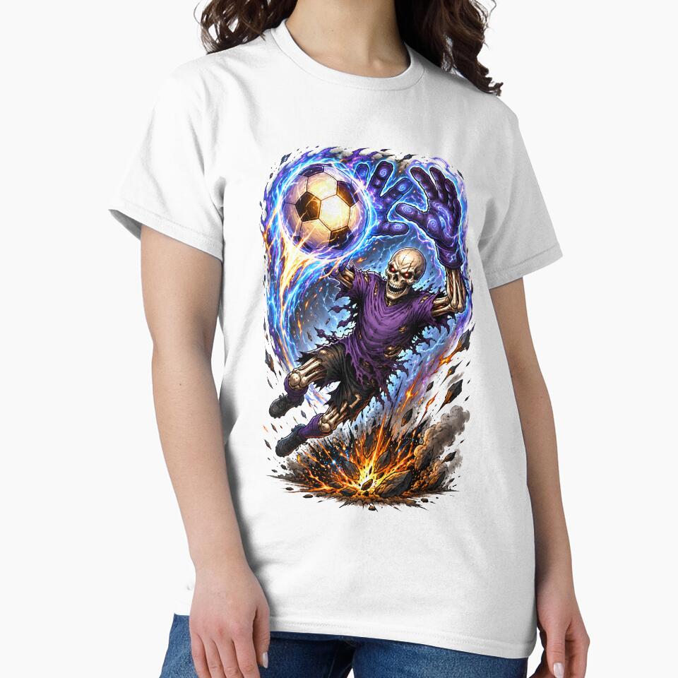 Skullkeeper Goalkeeper – Dark Fantasy Skeleton Soccer Art by M.Store