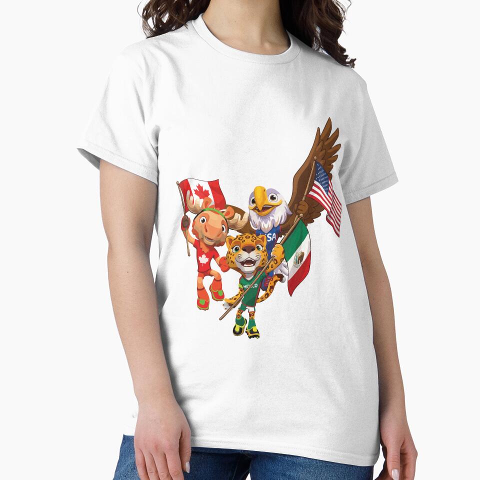 World Cup 2026 Mascots | USA Canada Mexico Cartoon Characters | Soccer Fans Design | Football Tournament Art by biribiridesigns