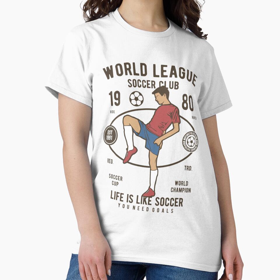 World League Soccer Club – Retro Vintage Sports Poster by ROHIT GUPTA