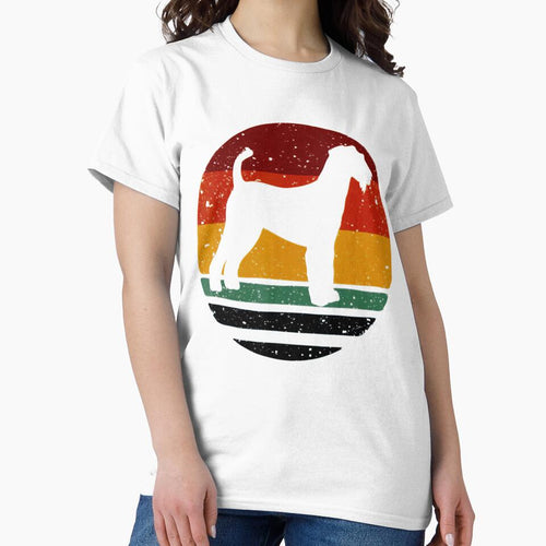 Airedale Terrier Vintage Retro Dog Mom Dad Tee Gift Love by BargerStore