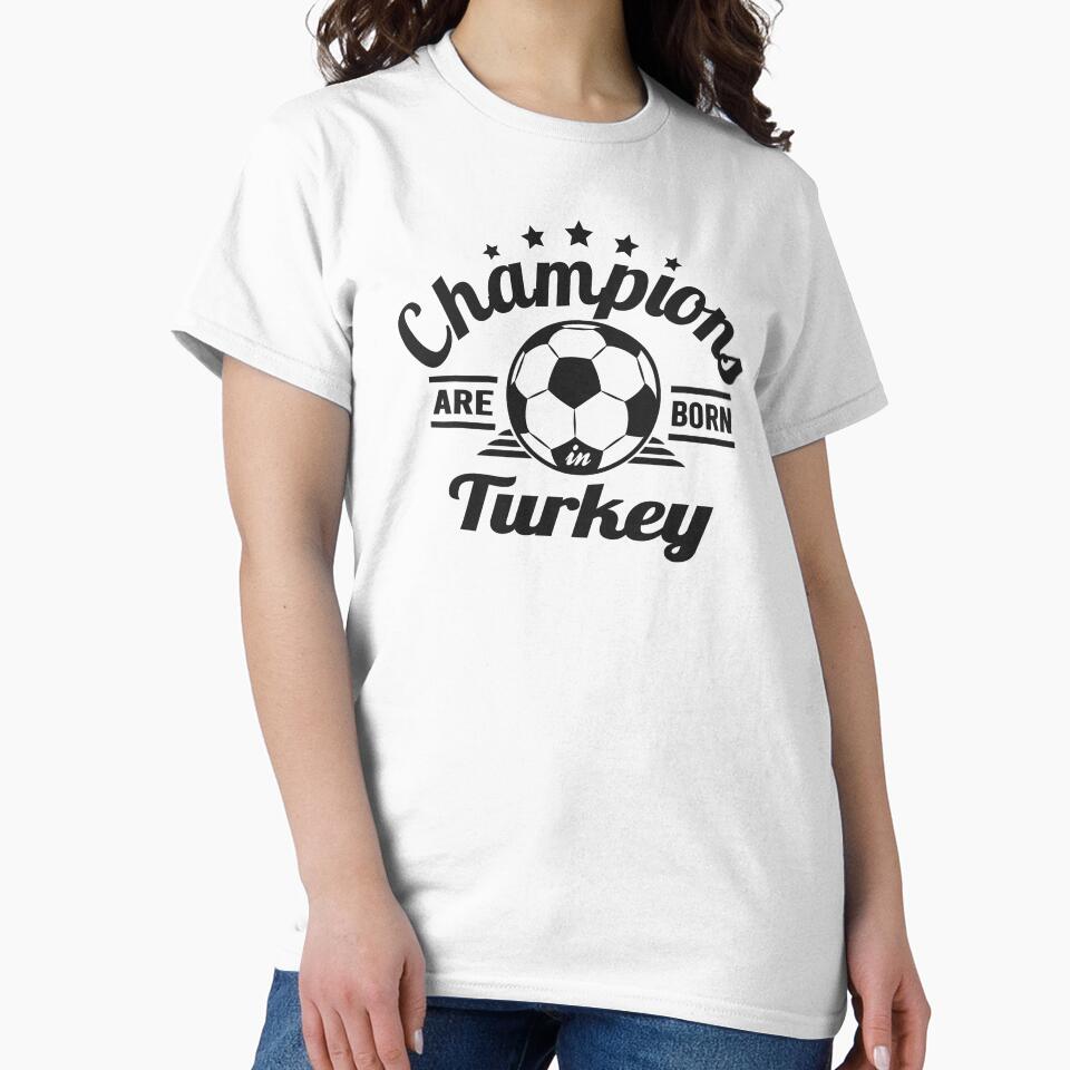 Champions Are Born In Turkey , football fans vintage gift by lamjar-art