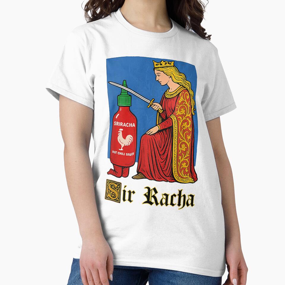 Sir Racha Pun Design For Foodies Spicy Sauce Lovers Meme by CeciliaVarela