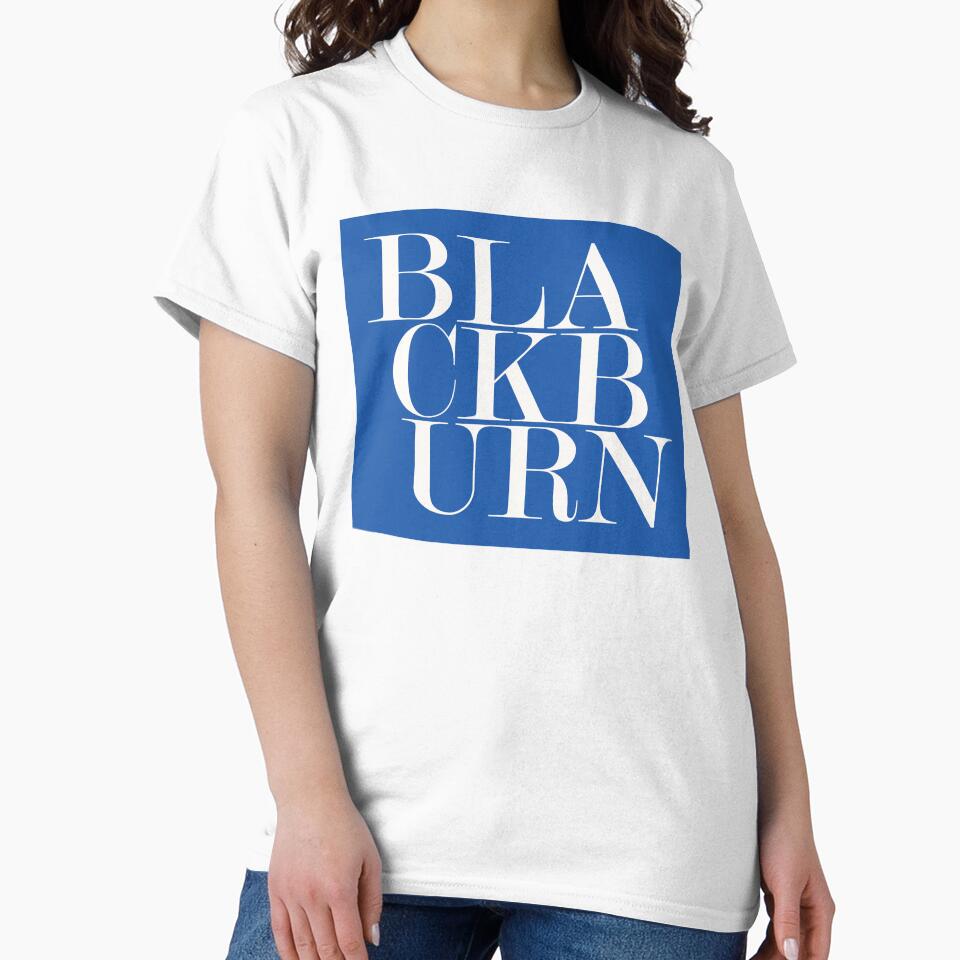 Blackburn UK Town Typography Minimalist Patriotic Travel Souvenir by kakarikihill