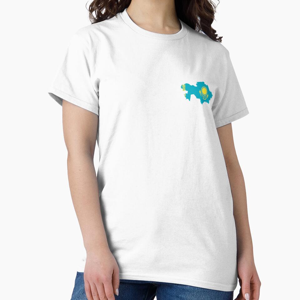 Flag Map of Kazakhstan by feether-store
