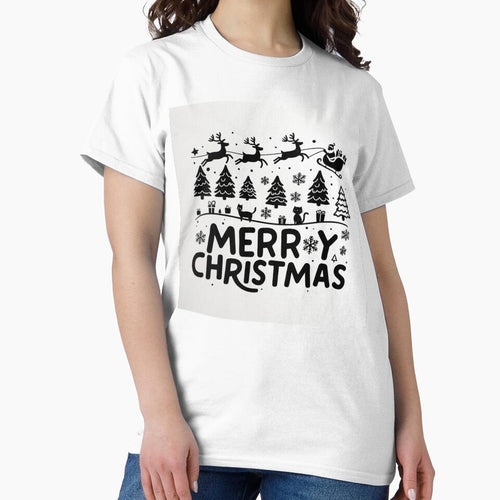 003 Merry Christmas in Black And White by Alexis Art Collection