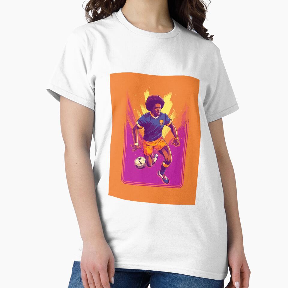 Retro Soccer Player by kbtees30
