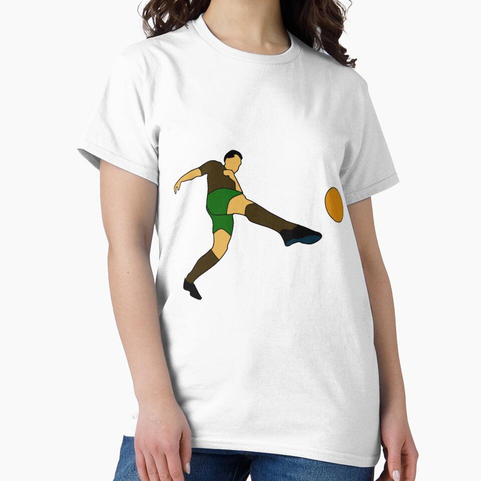 Dynamic Soccer Kick - Minimal Football Player Action Art by Rangmanch