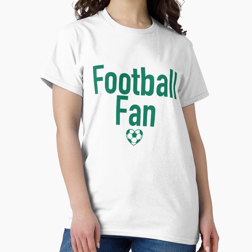 Football Fan Heart Typography Green by Anne97s