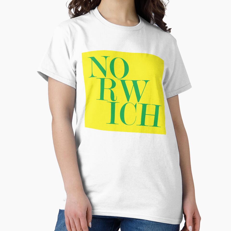 Norwich UK City Typography Minimalist Patriotic Travel Souvenir by kakarikihill