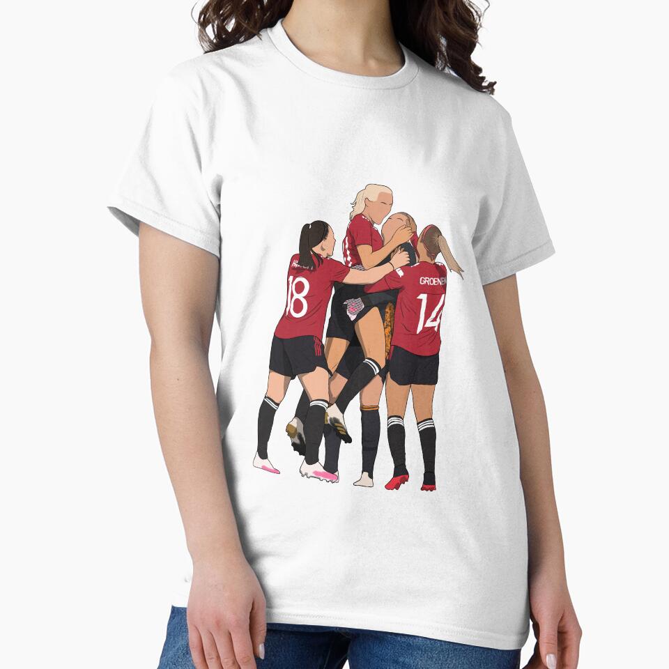Emily Ramsey Jackie Groenen Millie Turner Kirsty Hanson Celebration MUWFC by Hevding