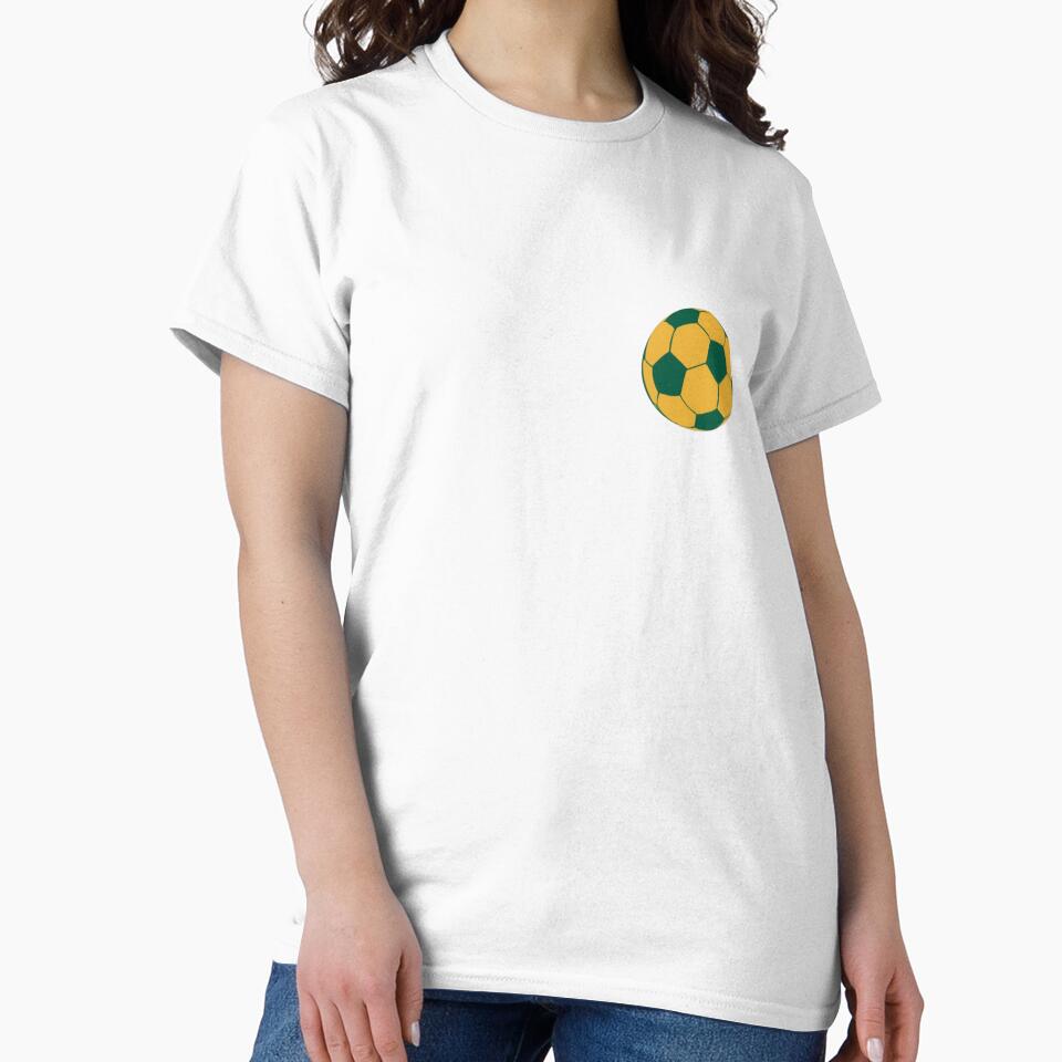 Brazil Soccer Ball Minimalist Design by Ahera