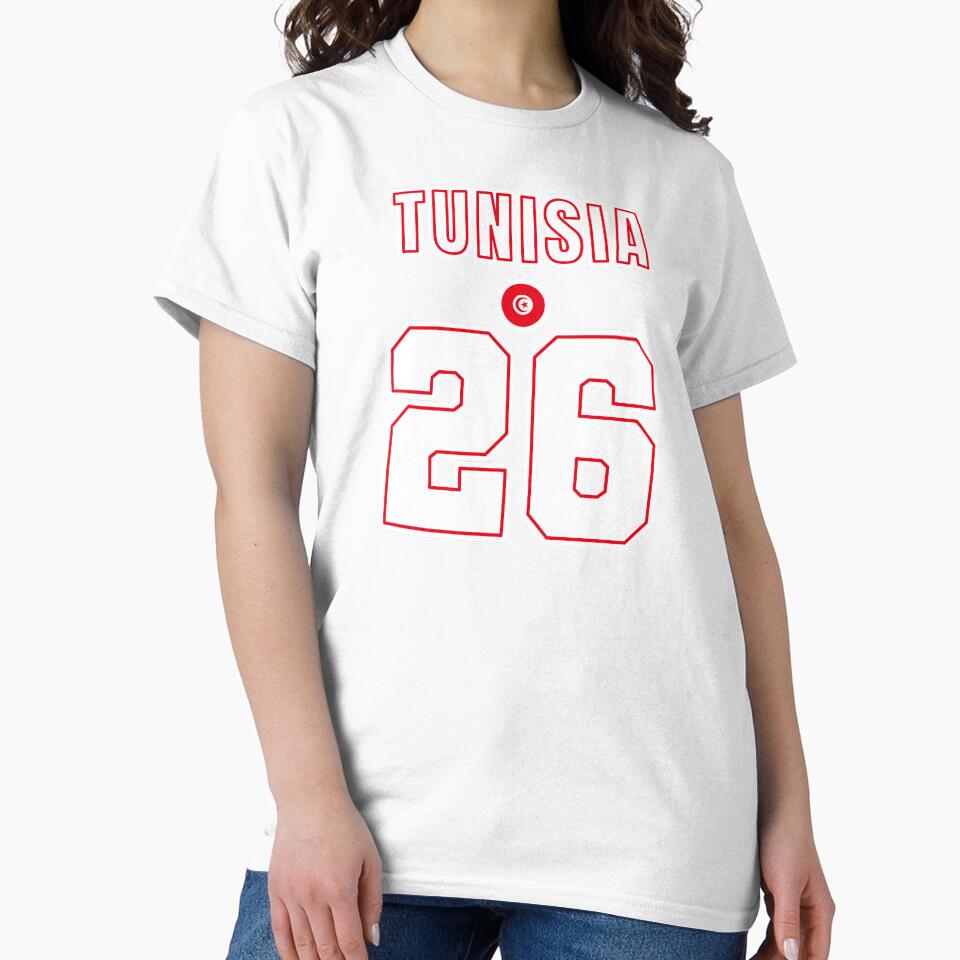Tunisia 26 Football Shirt Style Design – Tunisia National Team Apparel by The Hairy Melon