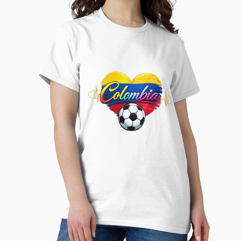 Colombia Soccer Heart – Colombian Flag Football Lover Gift by Unsololugar