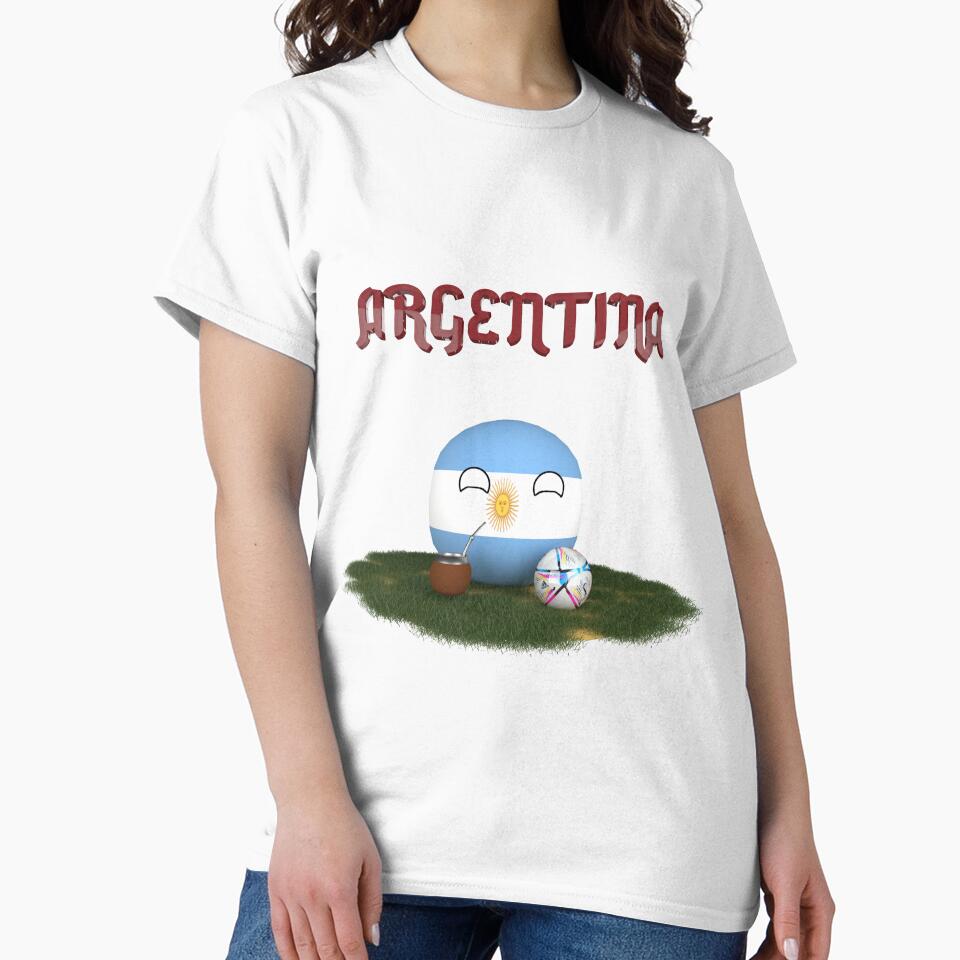 Argentina Flag World Cup Qatar 2022 by Countryballs3D