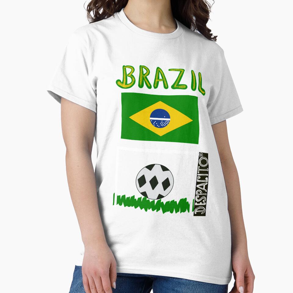 Despacito® Official Distressed Text Brazil Flag Futbol Soccer Ball by lovemedespacito