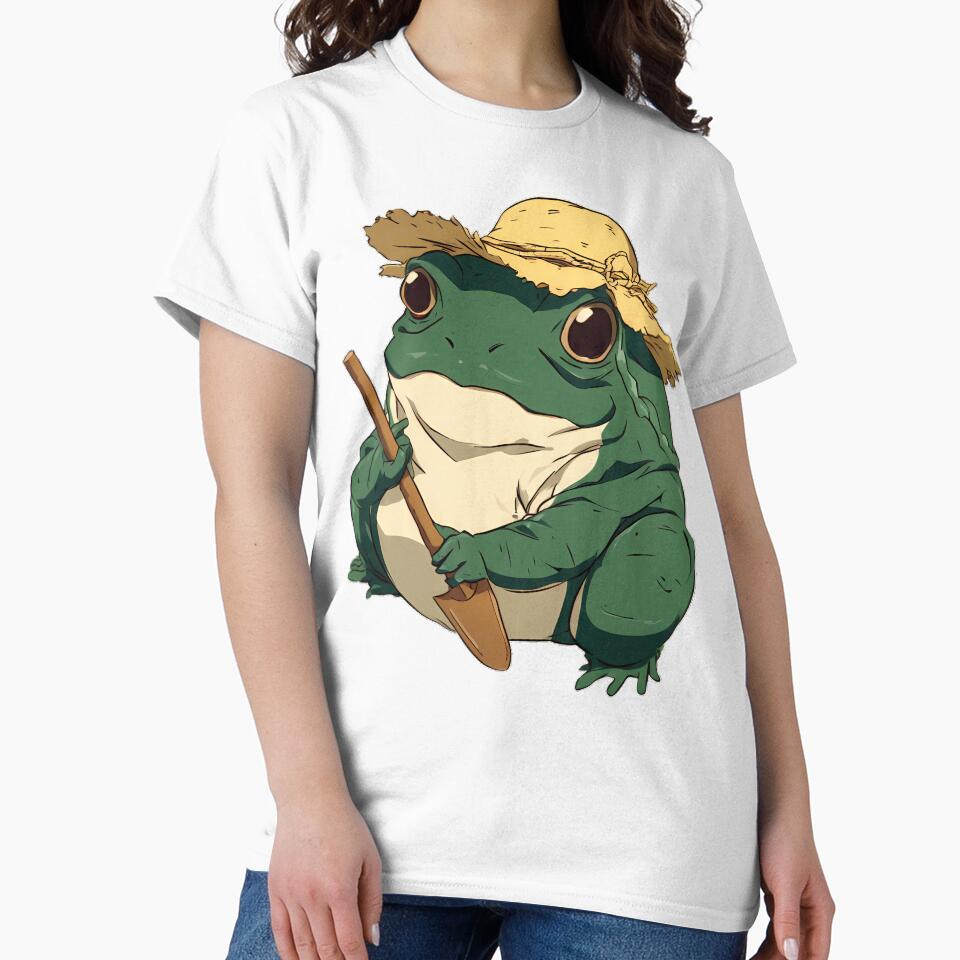Cottagecore Gardening Frog by pumsquare