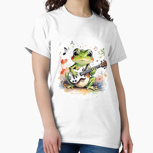 Banjo frog playing electric guitar by MindFrank