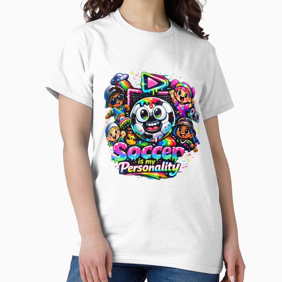 Soccer Is My Personality Vibrant Sports Fan Art by SplashTastic