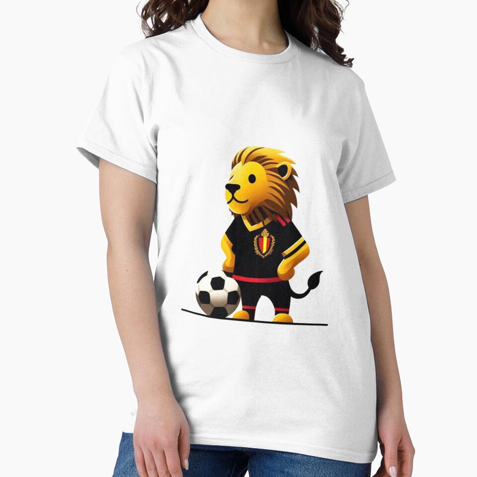 Belgium soccer lion supporting t-shirt by maypp