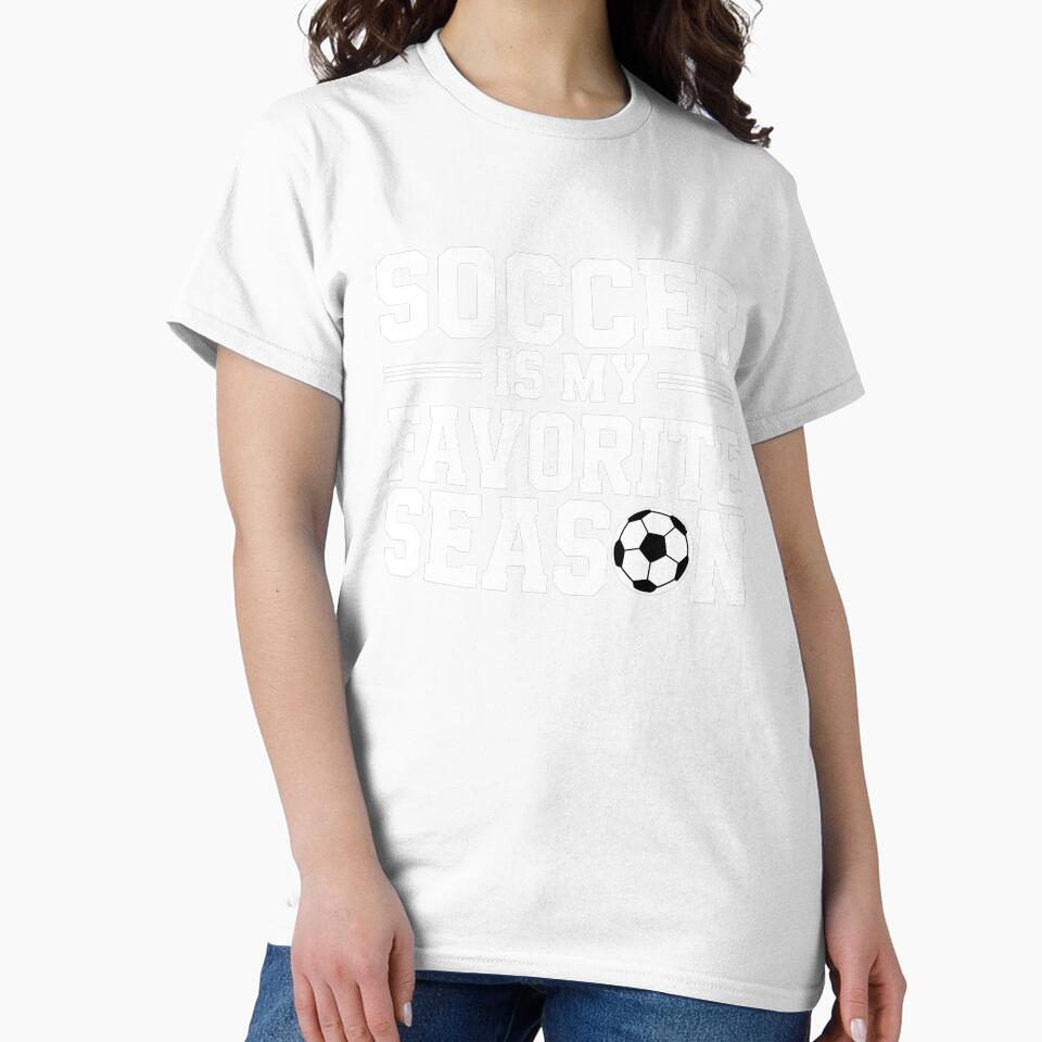 Soccer is my favorite season - Black white typography by Oz64