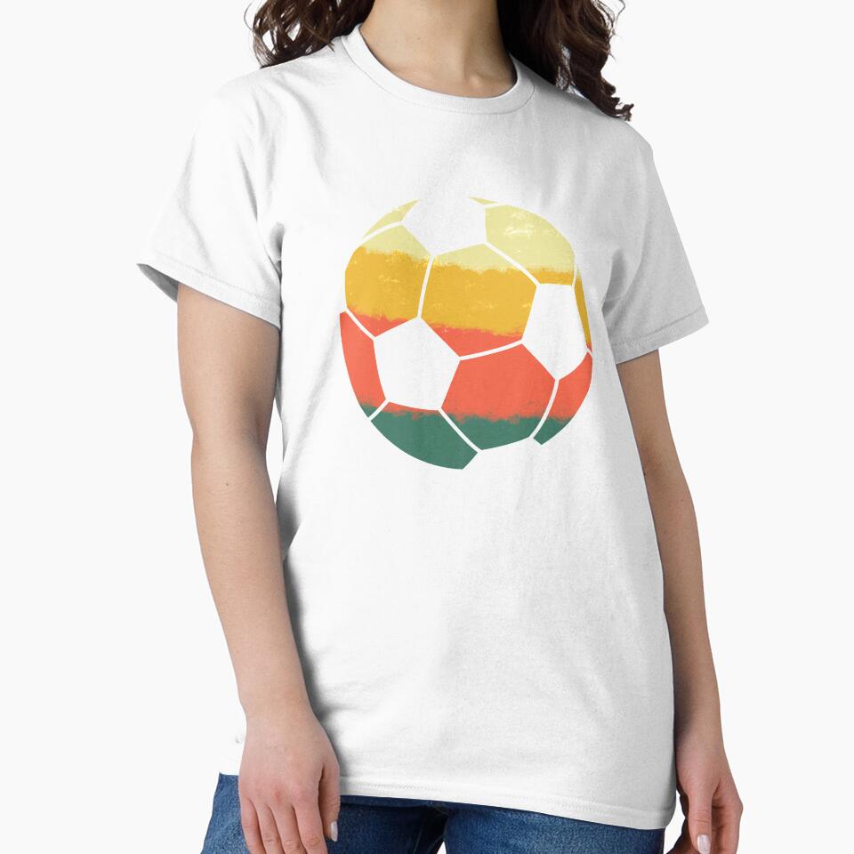Retro American Soccer Ball Vintage Style print by NoveltyMerch