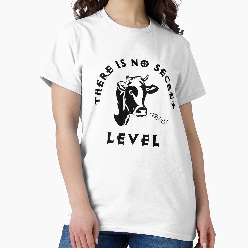 There is no secret cow level diablo game moo by MMTees