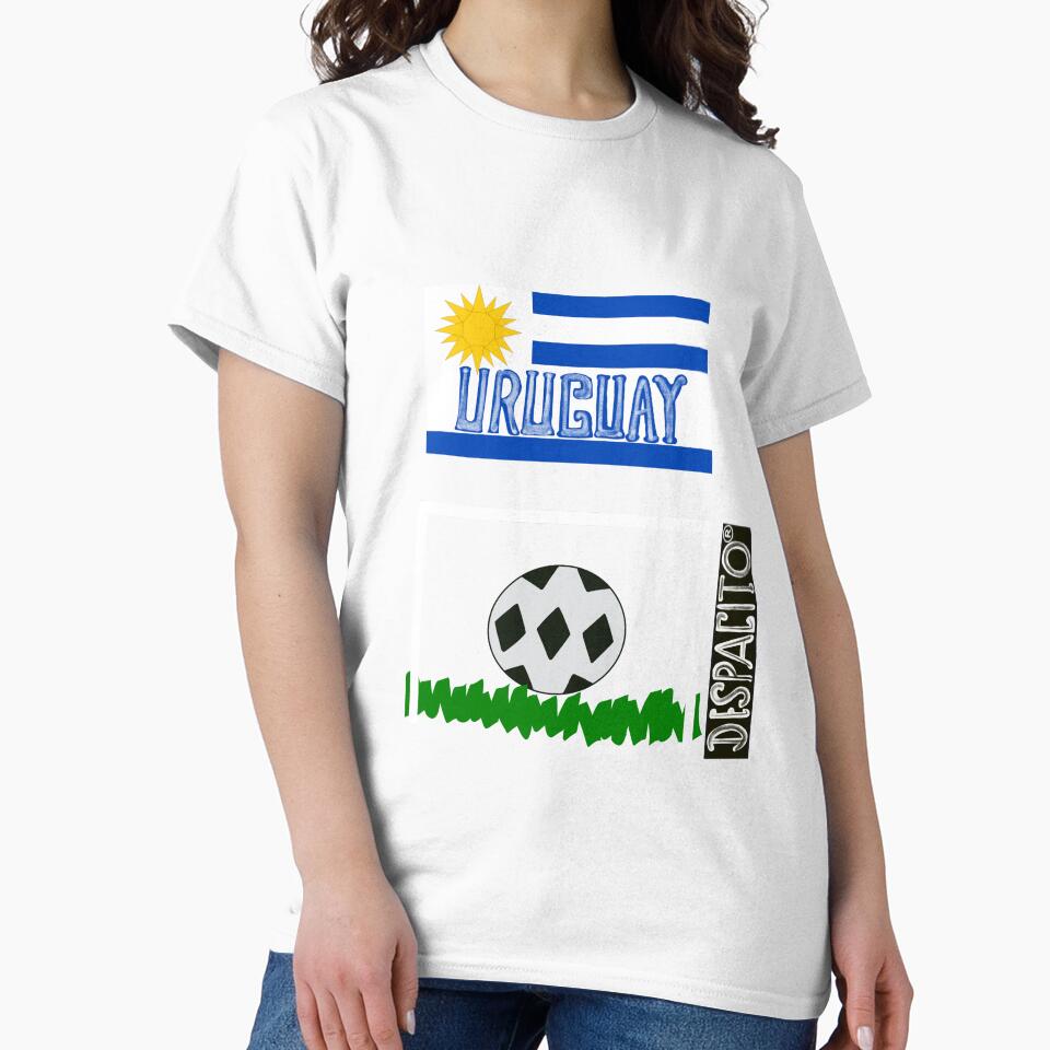 Despacito® Official Distressed Text Uruguay Flag Futbol Soccer Ball by lovemedespacito