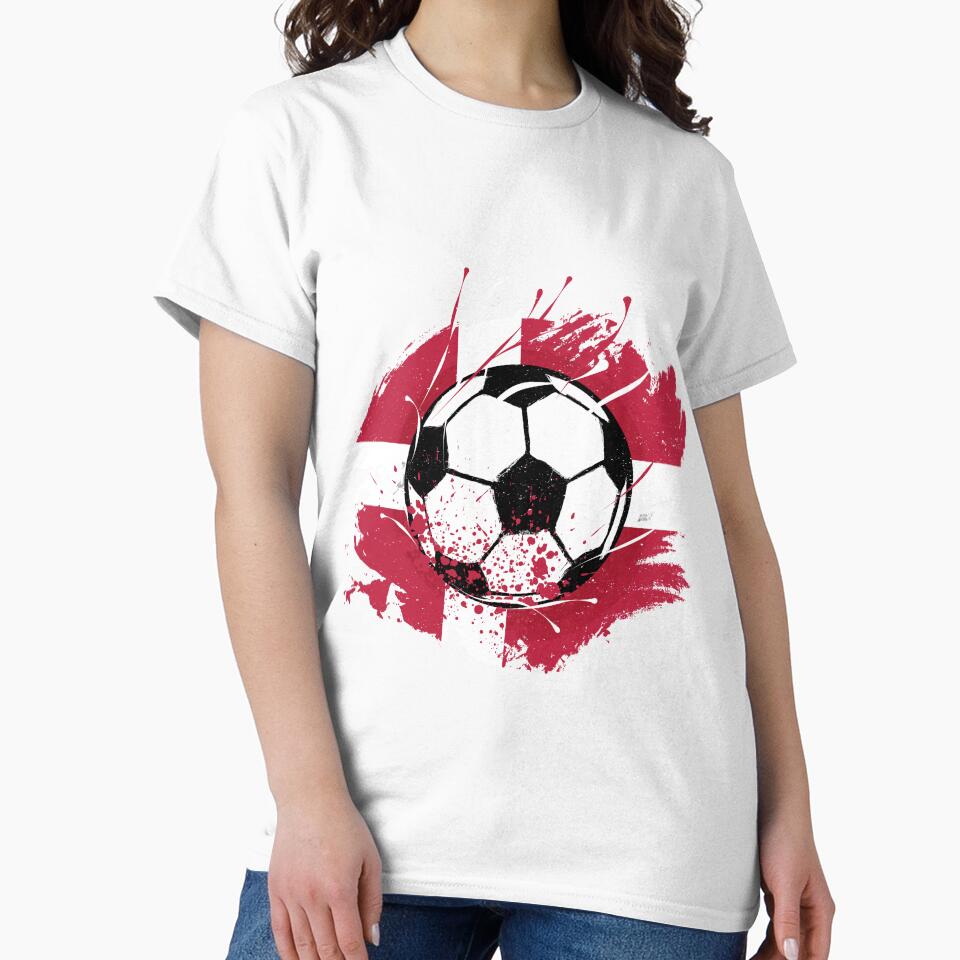 Denmark Football Denmark Flag Grunge Soccer Fan by Designer-Girl