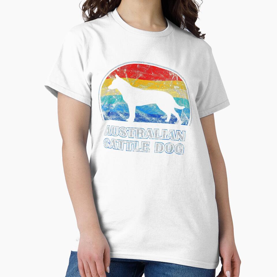 Australian Cattle Dog Vintage Design Dog Love Tee Gift Love by BargerStore