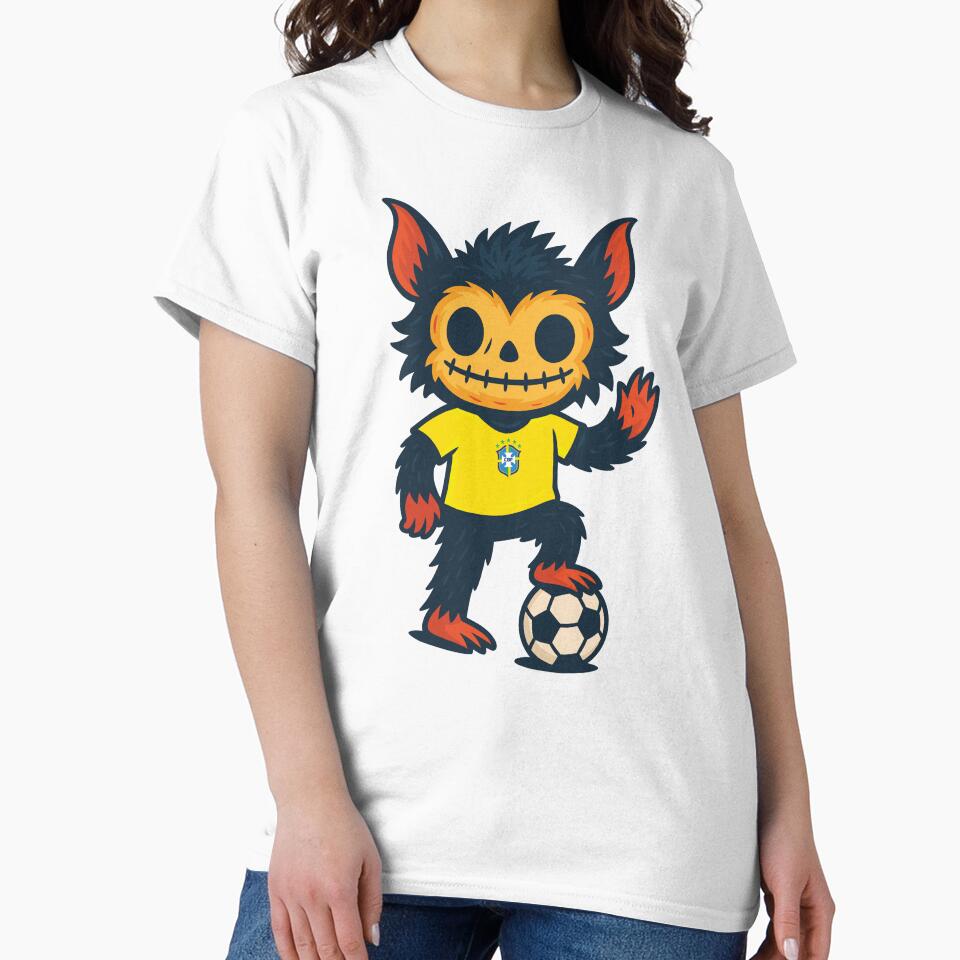 Creepy Cute Monster – Brazil Soccer Edition by Weasel Graphix