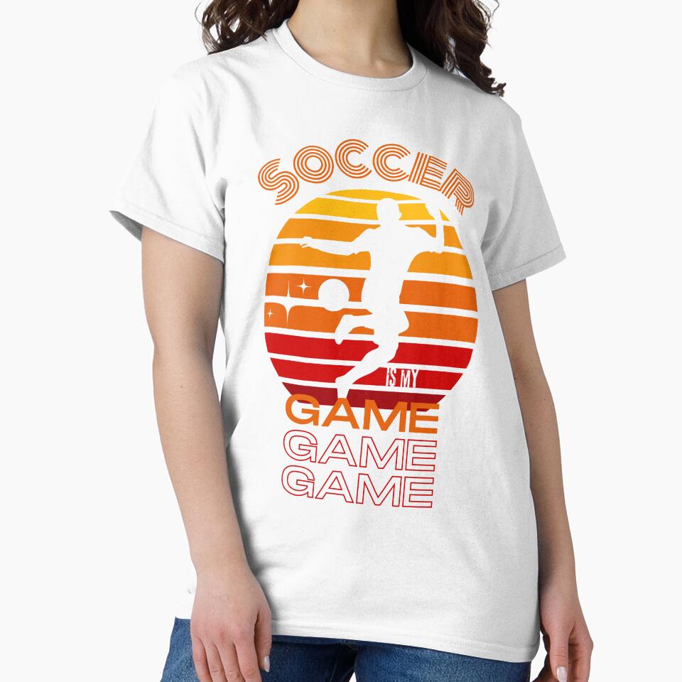 Soccer Retro Print / Soccer Is My Game by Thehatinthecat