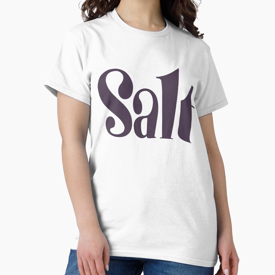 Salt Word Bold Retro Typography Art by trepiu