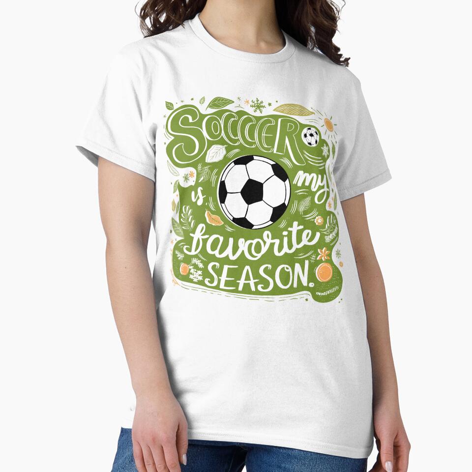 Soccer is My Favorite Season: Playful Seasonal Soccer Design | Sports Collection | HahaHandlesHub by HahaHandlesHub