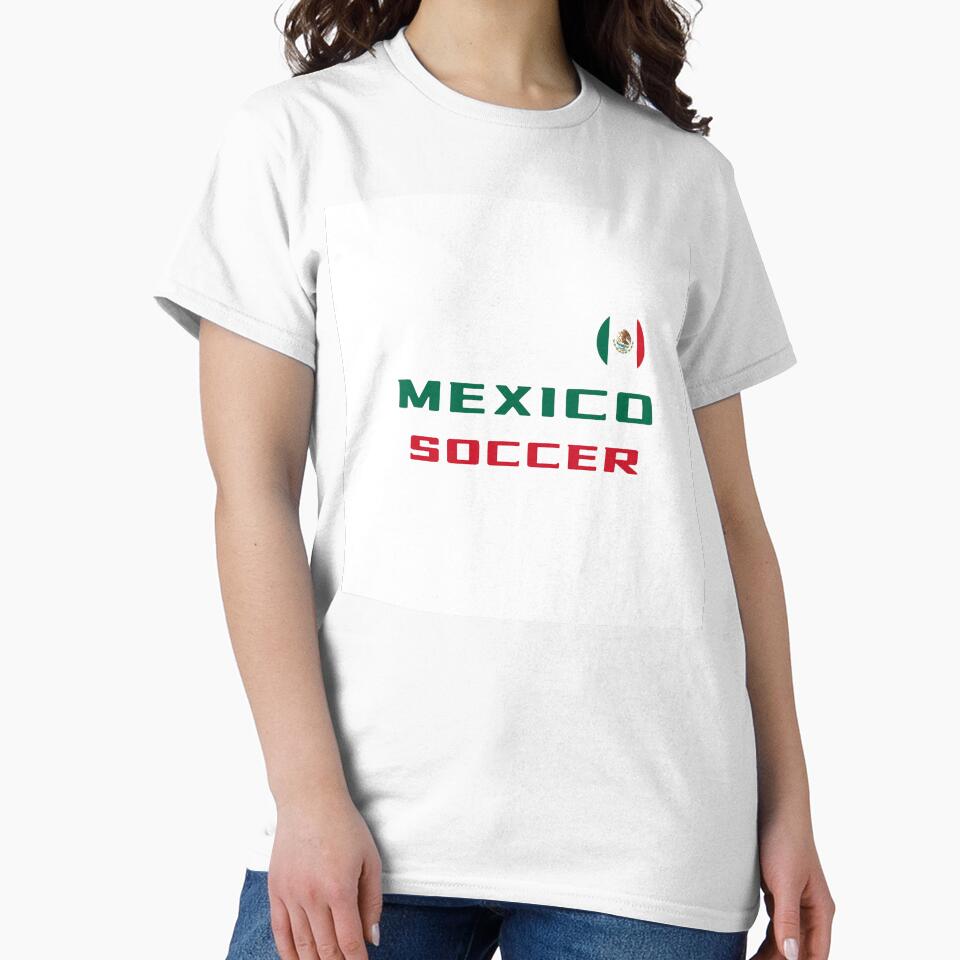 Mexico Soccer T-Shirt with Flag – Mexican Fan Tee | Uncle Jichuan by Uncle-Jichuan