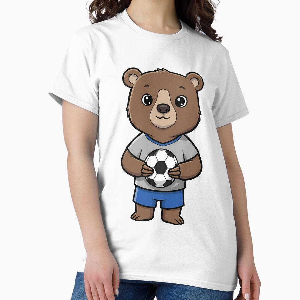 Cute Soccer Bear Football Player by k3rstman1