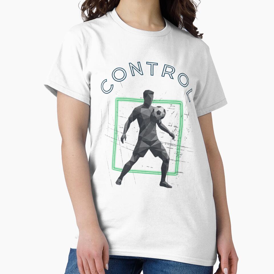 Soccer Control Geometric Low Poly Football Player by Mania Graphix