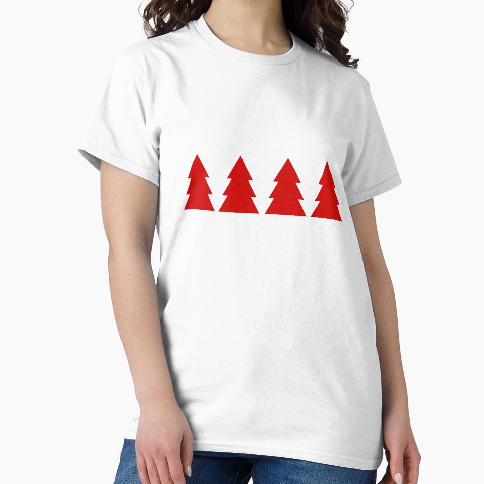 Cedar Trees - Red by TheeForestFox Shop