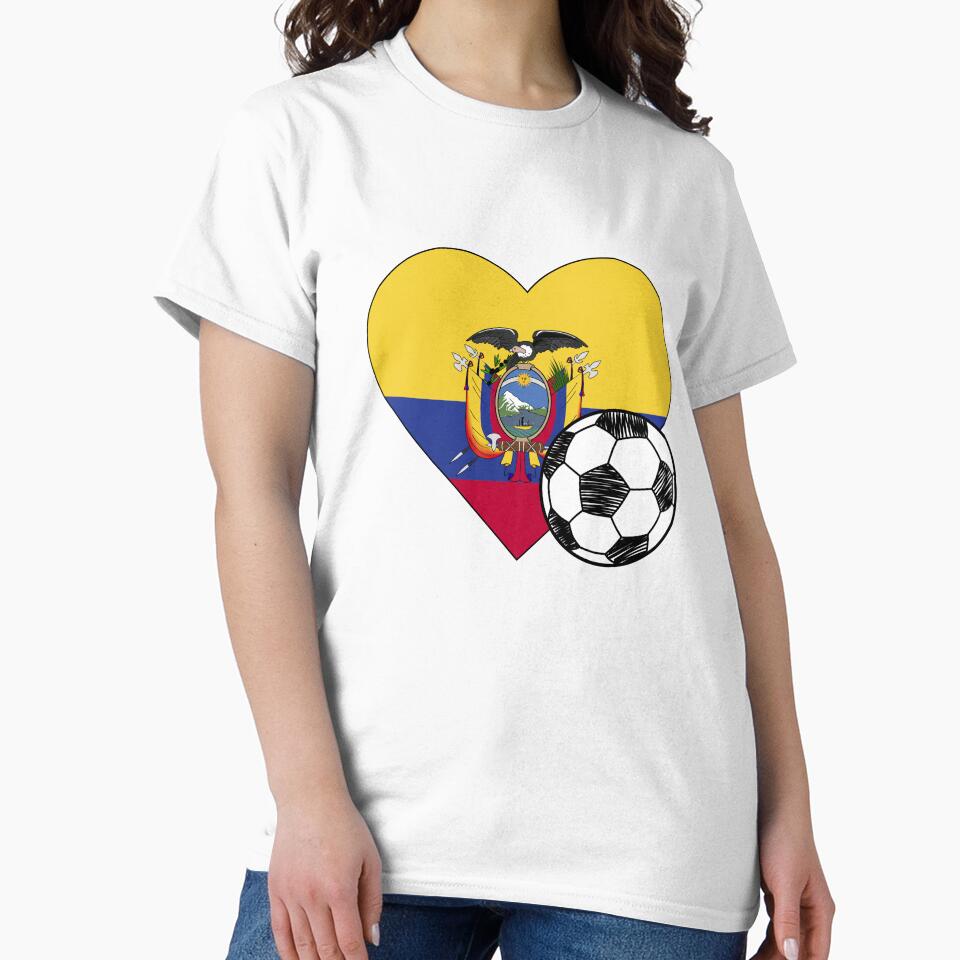 Ecuador Soccer Heart Design by FinalScoreClub