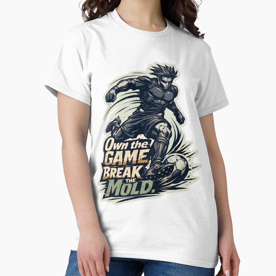 Own the Game Break the Mold Soccer Anime Striker - Dynamic Manga Football Player Graphic - Bold Athletic Motivational Quote Art for Soccer Fans & Egoist Striker Aesthetic Stickers by Vivaan Studio by Vivaan Studio
