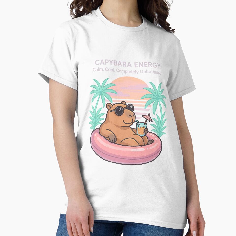 Capybara Energy – Chill Cartoon Design for Calm People by VibeSnax