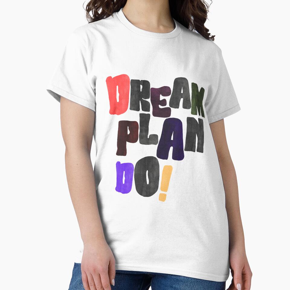 Dream Plan Do Bold Motivational Typography by AURA-APPAEL