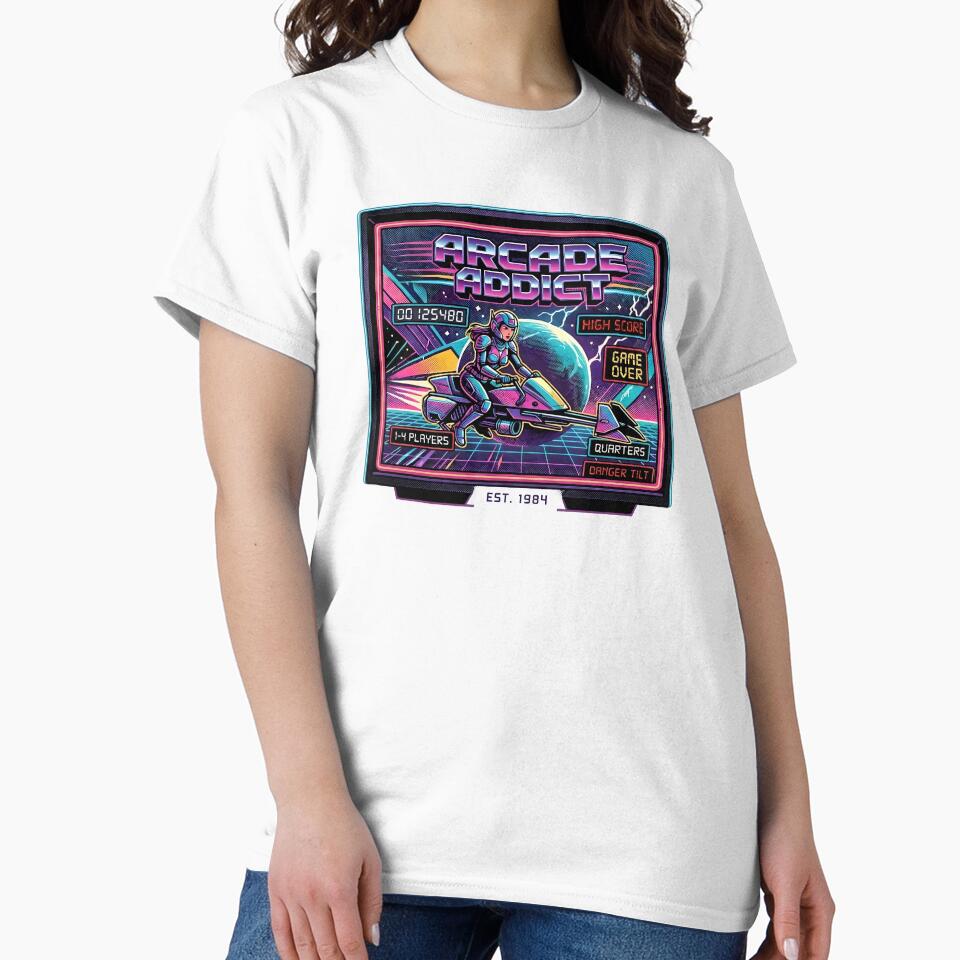 Arcade Gaming Addict Retro Vintage Design by Monocromo Shop
