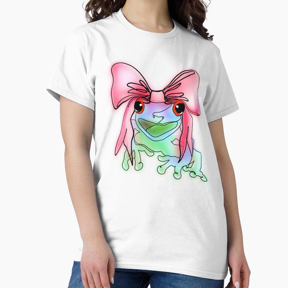 Blue Cute Cottagecore Frog with Big Pink Bow – animalzinhats by Ashley’sAnimalz