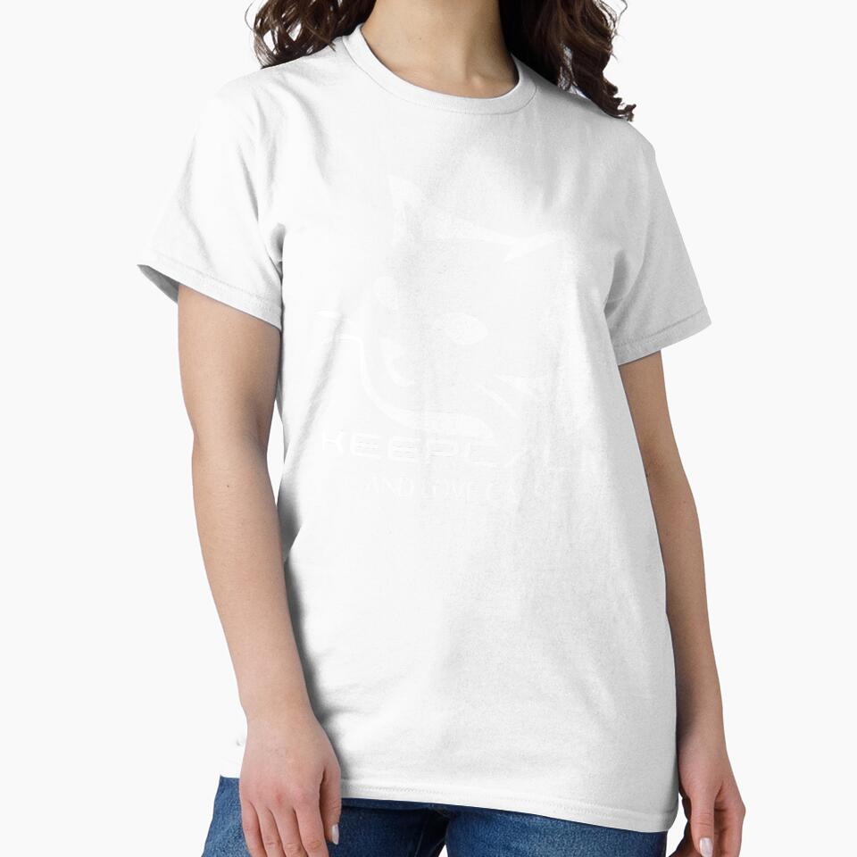 Keep calm and love catsCat Unisex T Shirt Cat Love Design T-Shirt by waleedmurad