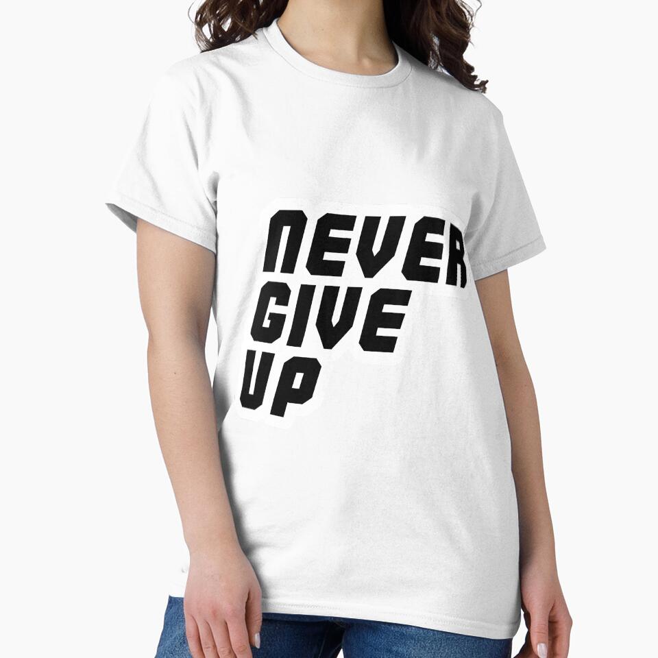 Never give up typography by Wolagno