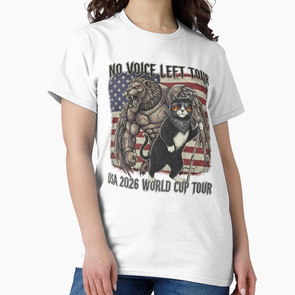 No Voice Left Tour — USA Heavy Rock World Cup Shirt by catastrocat