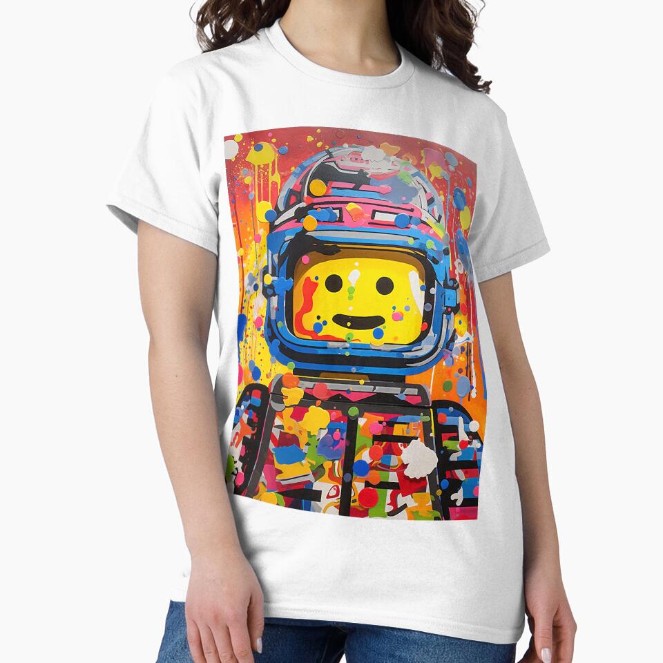 Colorful space man by cobblzstudio